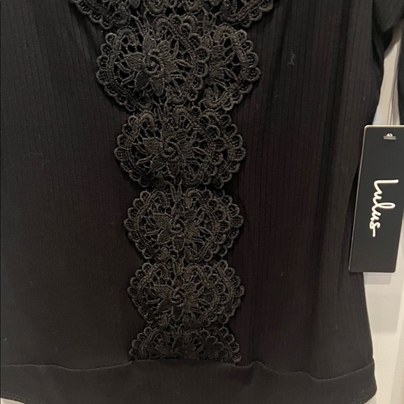 Lulu's Elegant Black Floral Lace Bodysuit - Picture 3 of 6